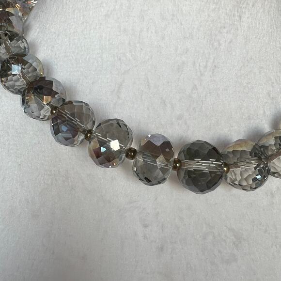 Sparkling Fashion Necklace Grays and Blues Hues - Picture 3 of 5